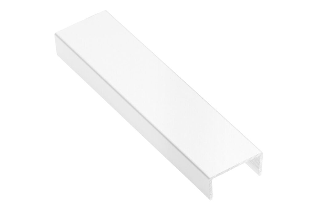 Aluminium profile C 18 mm, L=3 m, white