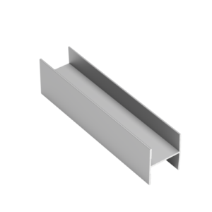 Aluminum profile HR 19/4 mm, L=3 m, anode colour