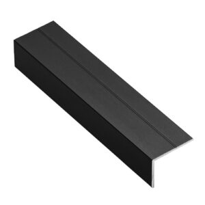 Aluminum profile angle bracket 18 mm, L=3  m, black colour