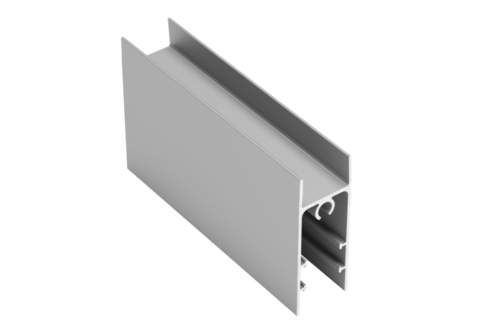 Aluminum profile bottom strip 19/4mm, L=3 m, anode colour