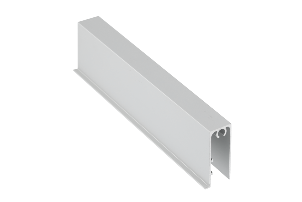 Aluminum profile bottom strip MOVENA 4 mm L=3 m, anode colour