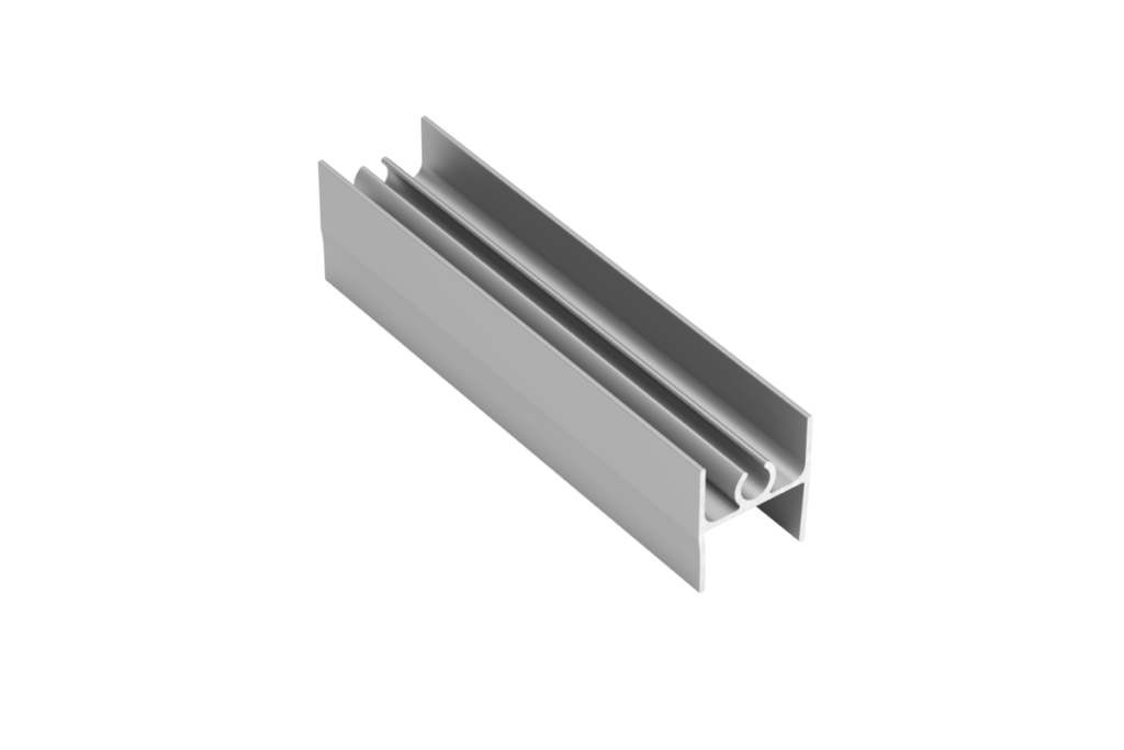 Aluminum profile top strip 19/4mm, L=3 m, anode colour