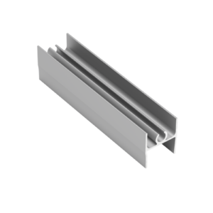 Aluminum profile top strip 19/4mm, L=3 m, anode colour