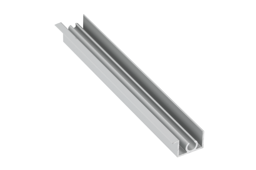 Aluminum profile top strip MOVENA 4 mm L=3 m, anode colour