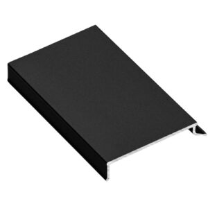 Aluminum profile masking cover EVO, L=2,35 m, black colour