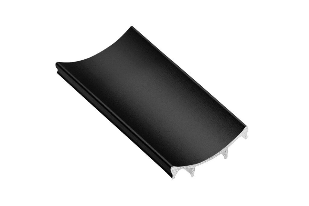 Aluminum profile masking cover  PRO, L=1,7  m, black colour