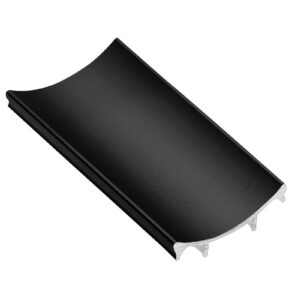 Aluminum profile masking cover  PRO, L=2,35  m, black colour