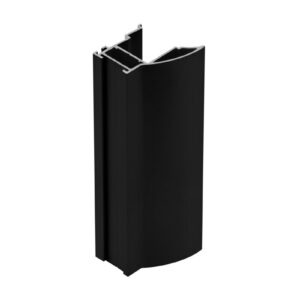 Aluminum profile handle NOVO S 18mm/16mm/4mm, L=2,7m, black colour