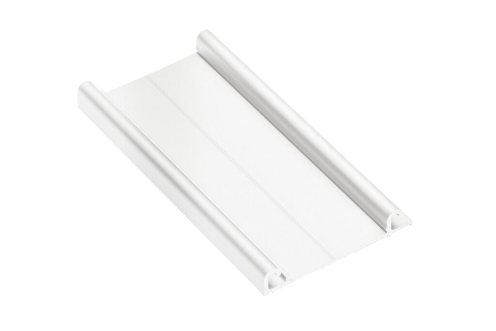 Aluminum profile bottom track EVO, L=2,35 m, white colour