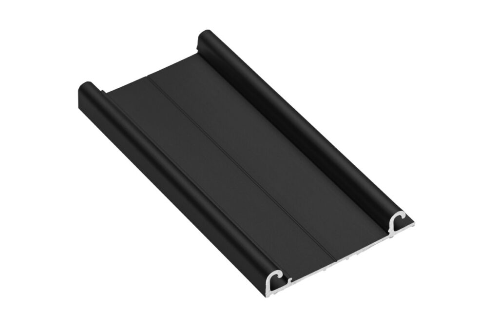Aluminum profile bottom track EVO, L=1,7 m, black colour