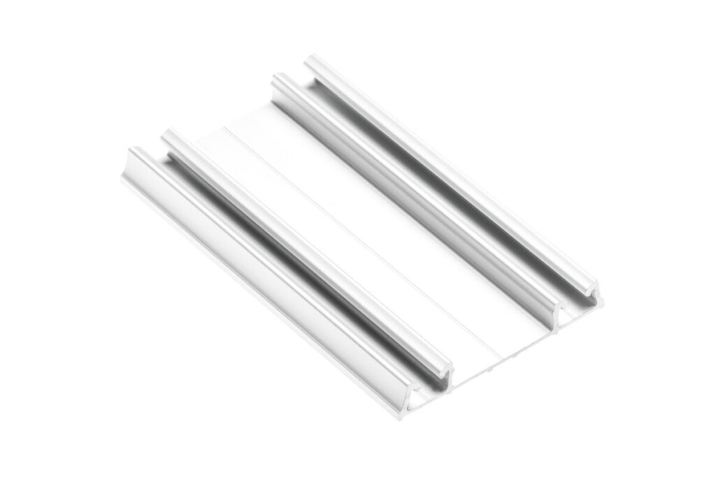 Aluminum profile bottom track dolny  PRO, L=3 m, white colour
