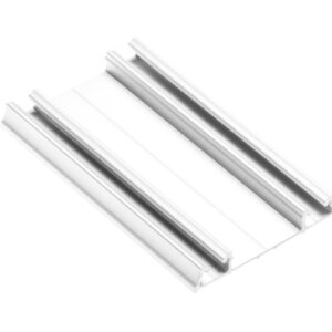Aluminum profile bottom track dolny  PRO, L=3 m, white colour