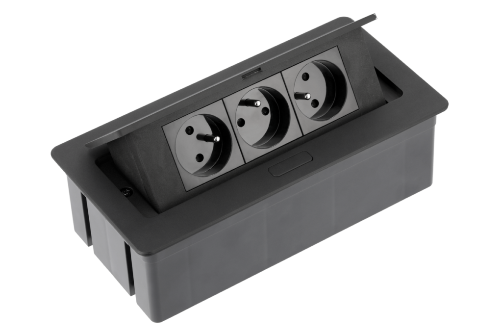 SOFT pull-out power socket, power cable 1,5m