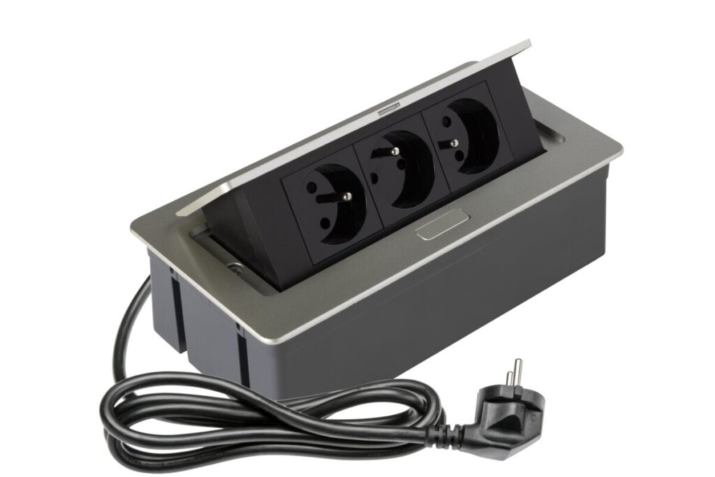 SOFT pull-out power socket, power cable 1,5m