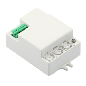 Microwave motion sensor SRC812 MINI2, max. 500 W, detection angle 360°, range 1-8 m, IP20, white