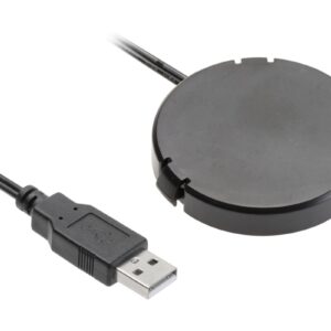 Wireless charging device, under table top, cable 2 m, black