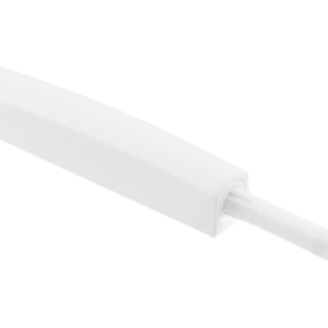Bumper, long, with rubber adapter, white