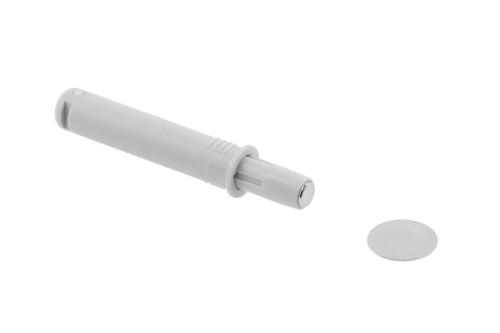 Bumper, recessed, short magnet, gray