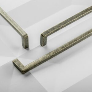 Zamak handle BAGIO 160 mm, antique brass