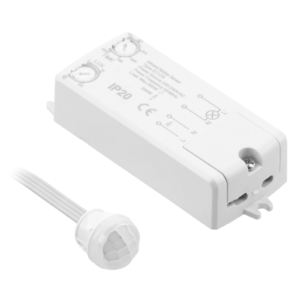 Motion sensor CR-18, max. 500 W, detection angle 360°, range 8 m, IP20, white