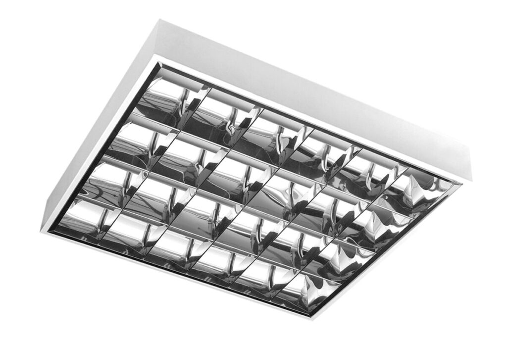 G-TECH Luminaire RASTRO 60, 4×60 T8 LED (single-sided connection), G13, AC220-240V, IP20, surface-mounted, white