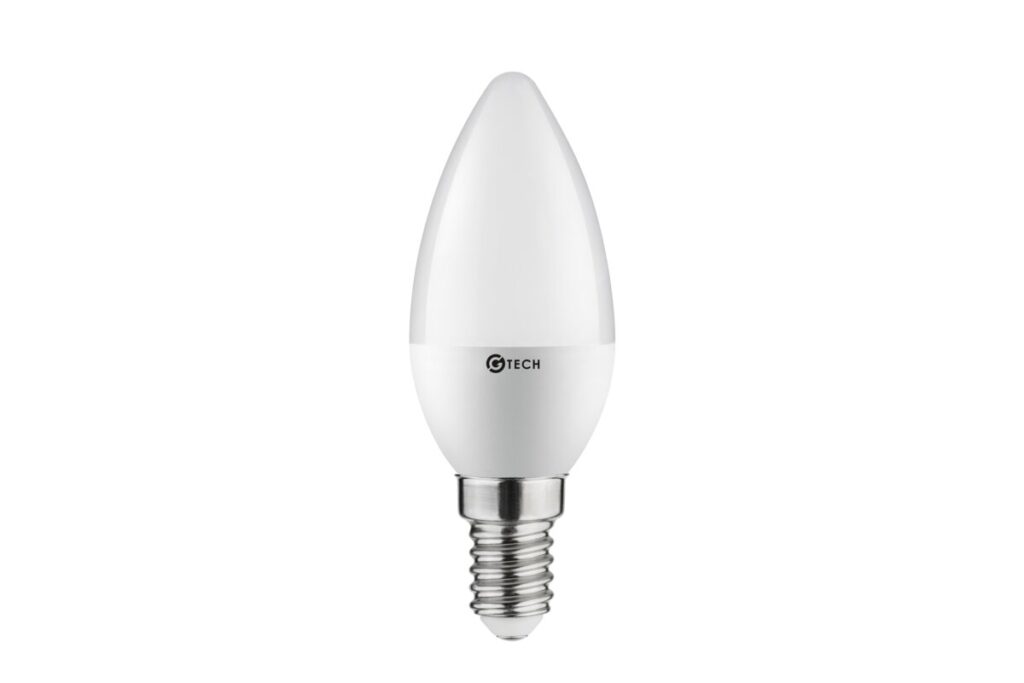 G-TECH LED Bulb E14, C30, 6 W, 520 lm, 3000K, AC220-240V, 160°