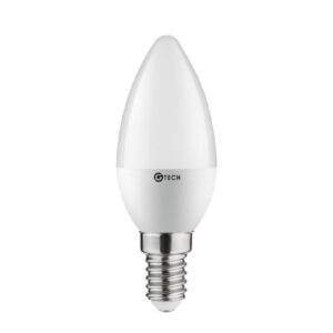 G-TECH LED Bulb E14, C30, 6 W, 520 lm, 3000K, AC220-240V, 160°
