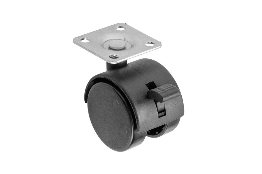 Caster with brake KMH-40 mm plastic