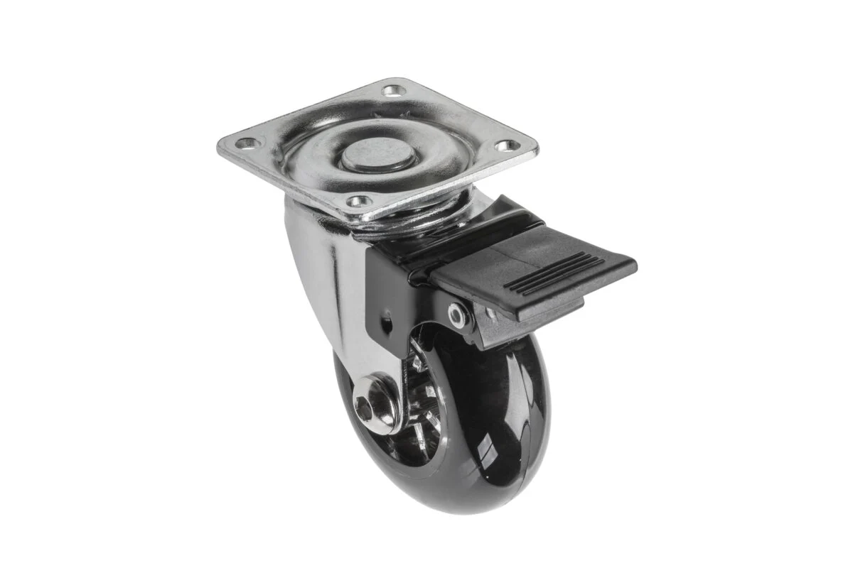 Furniture castor Brazil, black (with brake)
