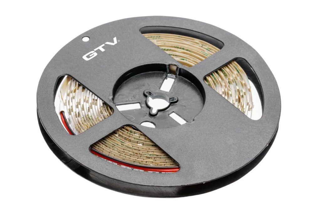 Flash Strip 3528, 300 LED neutral white 4000K, 24W, without gel 8mm, Roll 5m, 12V