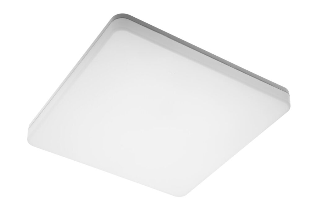 LED luminaire BESA, 24 W, 2400 lm, 3000K, AC175-250V, Ra>80, IP54, IK10, 120°, square, PC