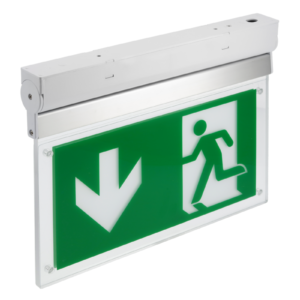 Emergency LED luminaire CORSO, 3 W, 300 lm, AC220-240V, 6400K, IP40, 1 hour, dual-mode, TEST button