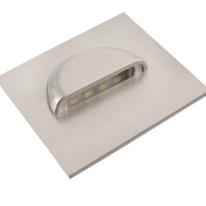 LED luminaire ESCADA, 0.8 W, 70 lm, 4000K, 12V, square, stainless steel