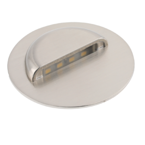 LED luminaire ESCADA, 0.8 W, 70 lm, 4000K, 12V, round, stainless steel