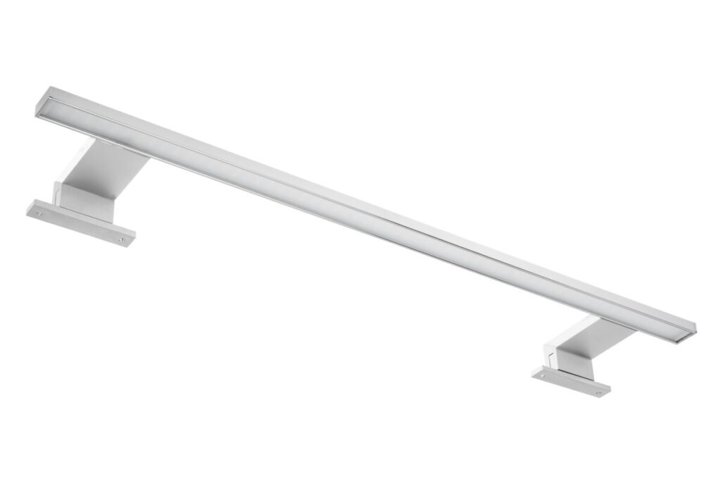FOCUS LED luminaire with boom 605mm, warm white, 8W, 230V, IP44, chrome plate