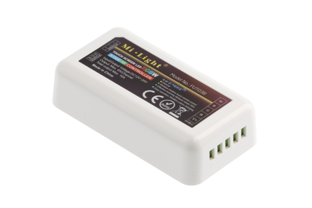 Radio controller RGBW for LED strip RGBW, DC12-24V, max. 120-240 W, 1-zone
