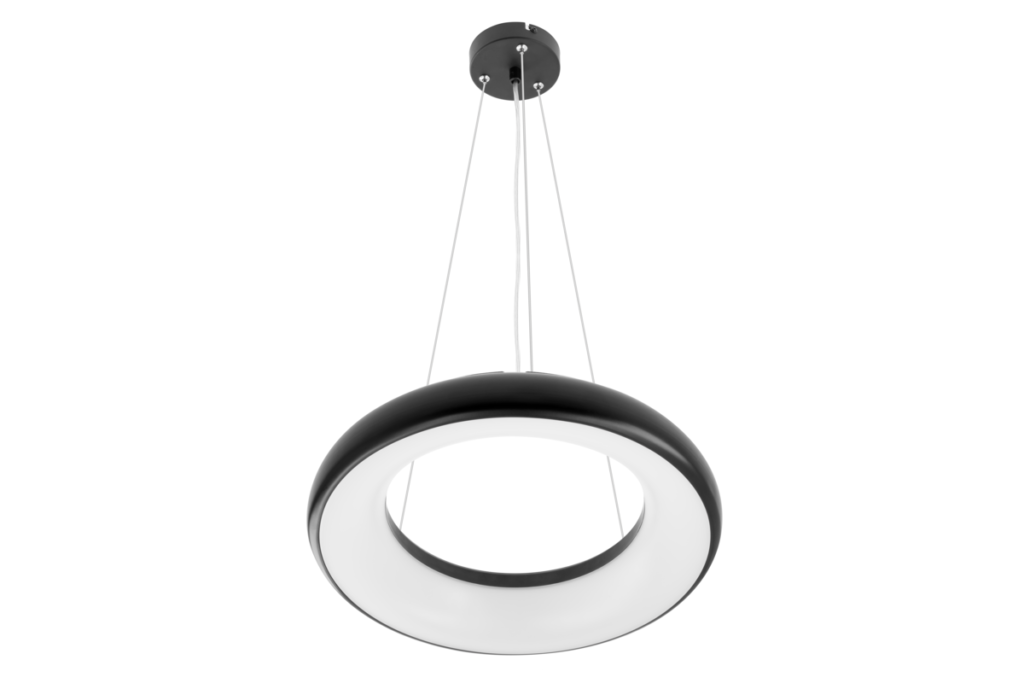 LED fixture LEON,35W,3200lm,AC220-240V,50/60Hz,120°,IP40,4000K,suspended/ceiling,black
