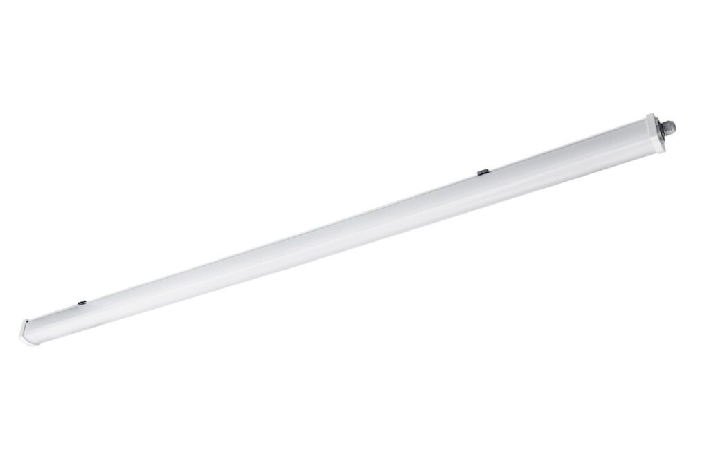 Hermetic LED luminaire LUMIA, 45 W, 4500 lm, 4000 K, AC220-240V, PF>0.9, Ra≥80, IP66, 180°, PC, 150 cm