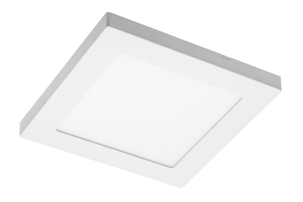 LED luminaire MOZA, 12 W, 1000 lm, AC220-240V, 50/60 Hz, PF>0.5, RA≥80, IP40, 120°, 4000K, recessed, square