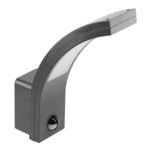 LED facade luminaire PARIS with motion sensor, 10 W, 900 lm, 4000K, IP54, gray