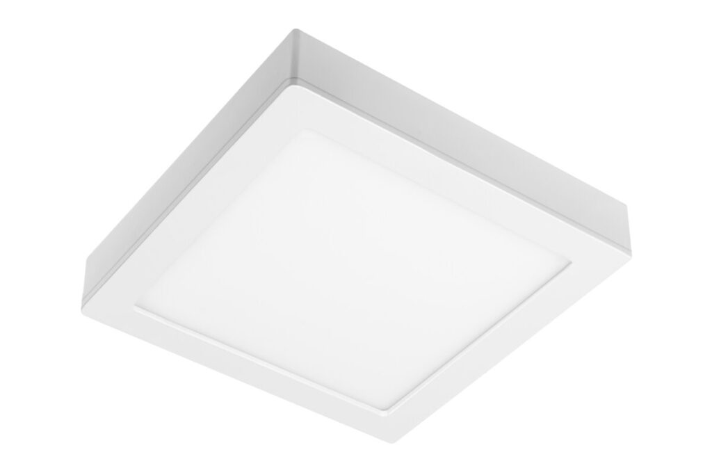 LED luminaire SAMBA, 24 W, 1800 lm, 4000K, AC175-250V, 50/60 Hz, PF>0.5, RA>80, IP40, 120°, 2in1, surface-mounted/recessed, square