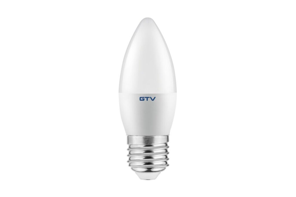 LED Bulb E27, C30, 6 W, 520 lm, 4000K, AC180-250V, 160°