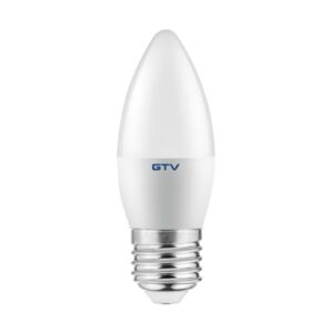 LED Bulb E27, C30, 6 W, 520 lm, 4000K, AC180-250V, 160°