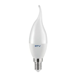 LED Bulb E14, C37L, 8 W, 720 lm, 4000K, AC180-250V, 160°