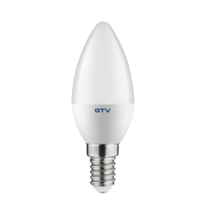 LED Bulb E14, C30, 6 W, 520 lm, 4000K, AC180-250V, 160°