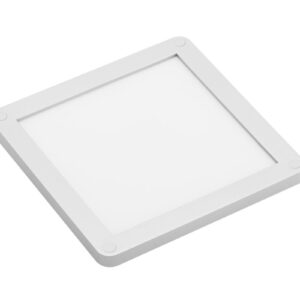 LED luminaire panel VEGAS 3W 100×100, alu, warm white, cable mini amp 2m