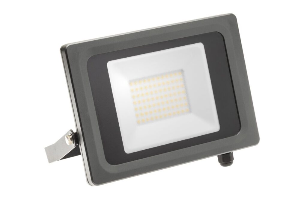 LED floodlight VIPER, 50 W, 4500 lm, 4000K, AC220-240V, IP65, 120°, gray