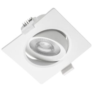 LED spotlight VOLARE, 5 W, 400 lm, 4000K, AC175-250V, PF>0.5, RA>80, IP20, 38°, square