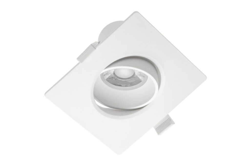 LED spotlight VOLARE, 10 W, 800 lm, 4000K, AC175-250V, PF>0.5, RA>80, IP20, 38°, square