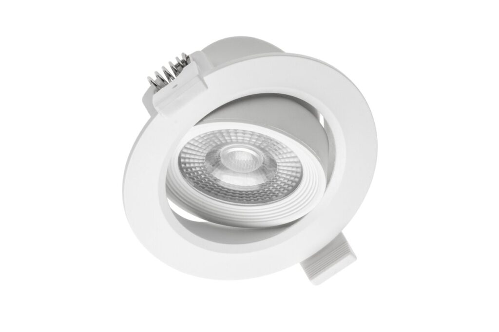 LED spotlight VOLARE, 5 W, 400 lm, 4000K, AC175-250V, PF>0.5, RA>80, IP20, 38°, round